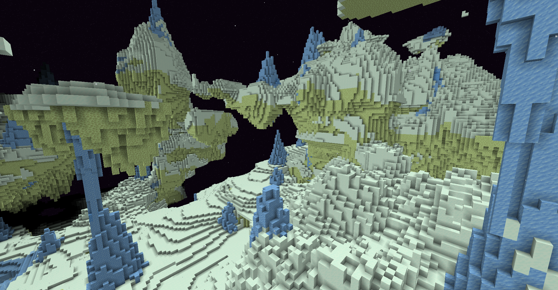 Bioma de hielo en el End