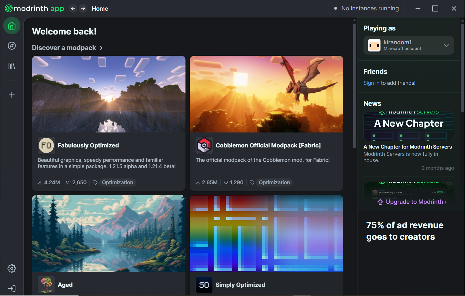 Deberás acceder con tu cuenta de Minecraft para que tengas tus datos de juego guardados en la app