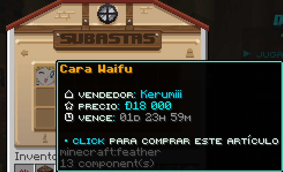 Compra de objeto en casa de subastas